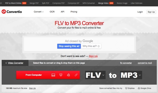 convert flv files to avi online