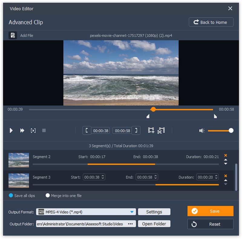 free mp4 video editor cut trim