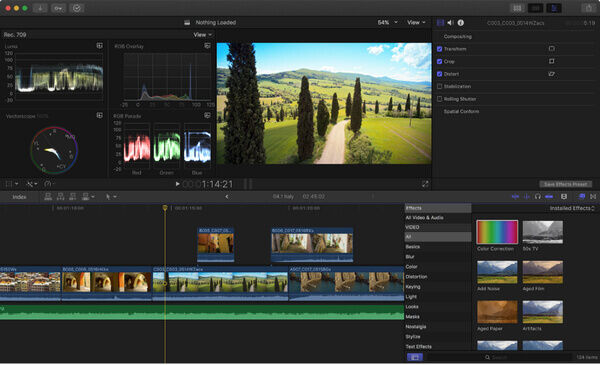 text editor in final cut pro