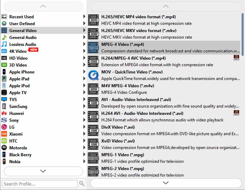 Select Output file