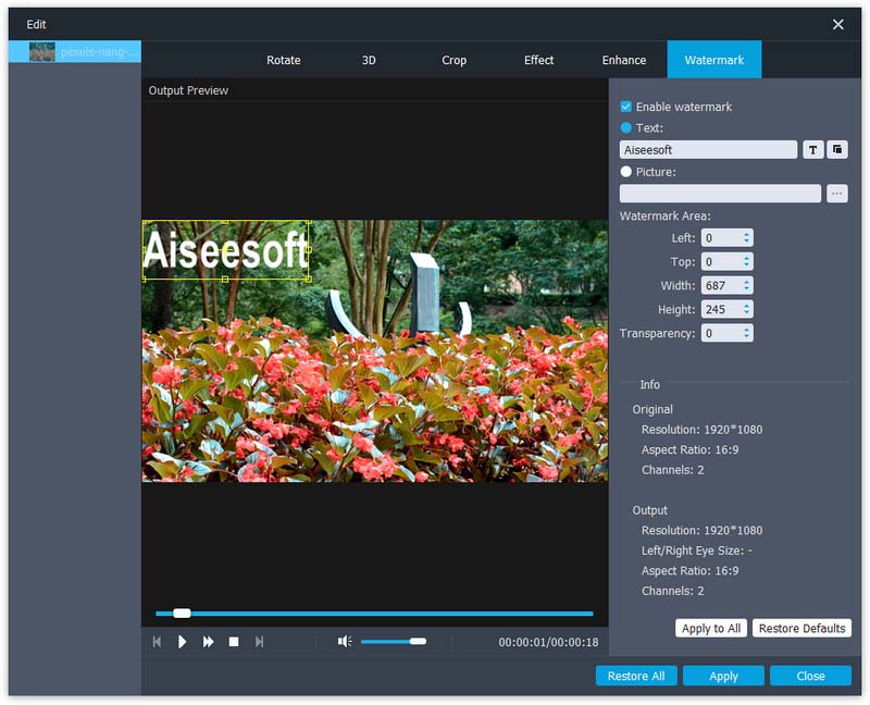 aiseesoft video enhancer