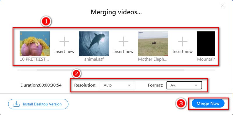 merge videos with handbrake