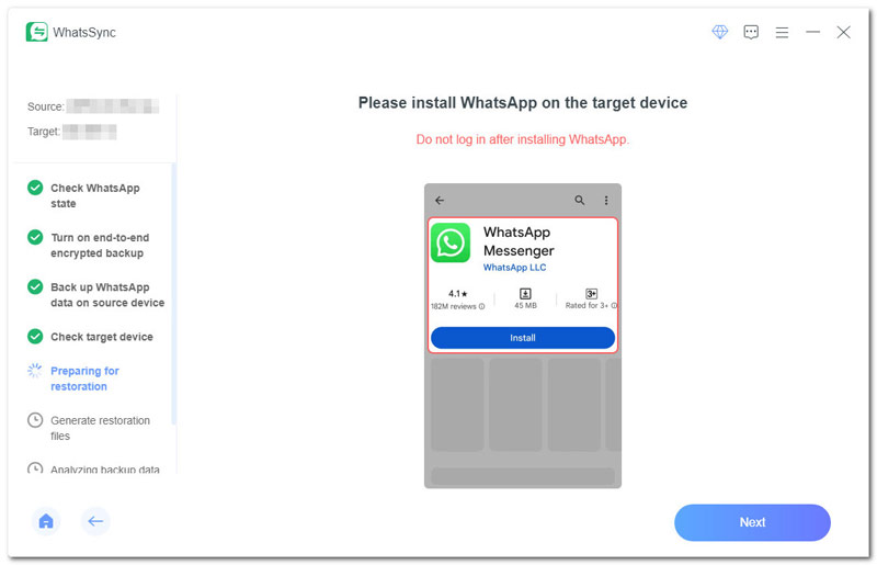 Install Whatsapp on Android