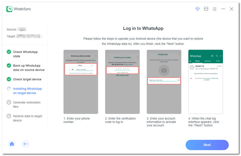 Log In to Whatsapp on Android