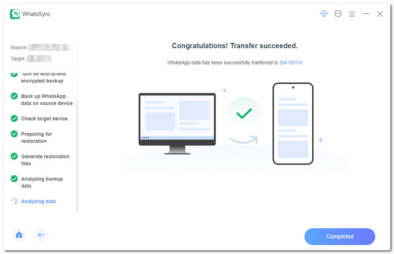 Transfer Successful Android to Android