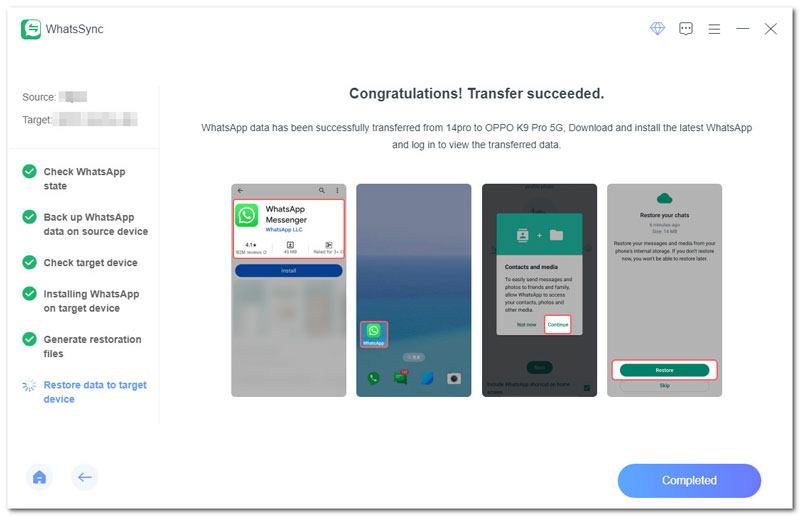 Transfer Successful ios to Android