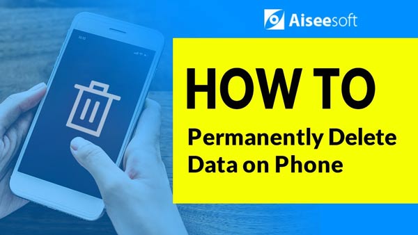 Radera data permanent på telefonen