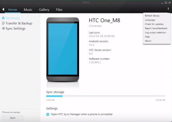htc sync manager for windows 10 run